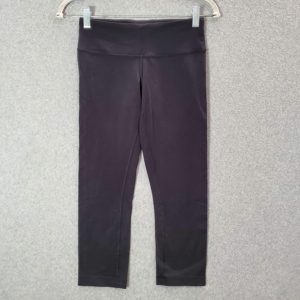 Lululemon Women Activewear‎ Pants 4 Black Align HR Crop 21"